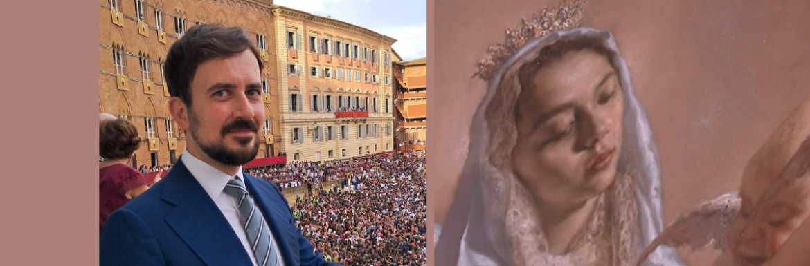 «Ho pregato la Vergine e il mio drappellone del palio di Siena è sopravvissuto al temporale»