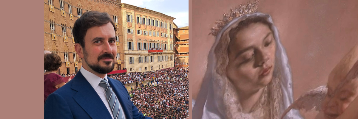 «Ho pregato la Vergine e il mio drappellone del palio di Siena è sopravvissuto al temporale»