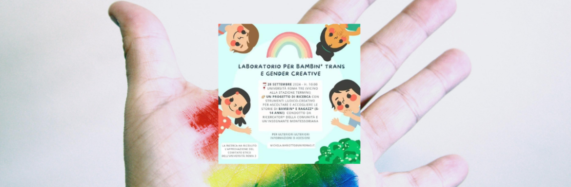 Roma Tre, arriva il laboratorio per bambin* trans che ci mancava