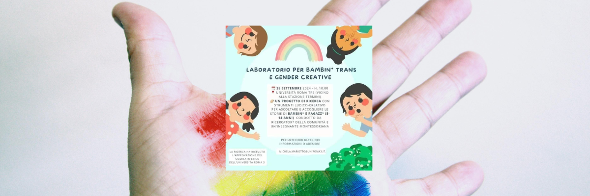 Roma Tre, arriva il laboratorio per bambin* trans che ci mancava