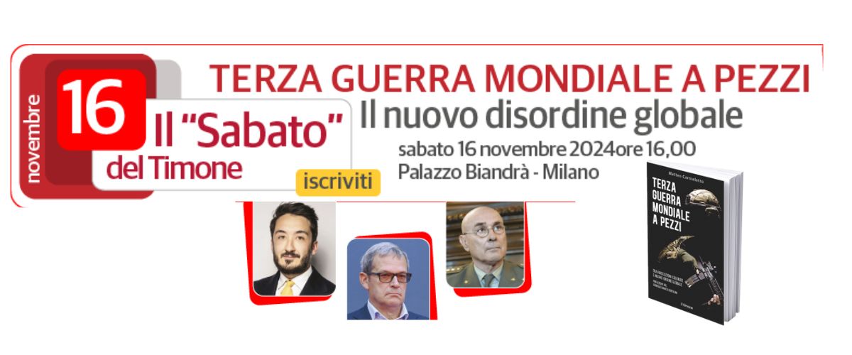 Tornano i Sabati del Timone. Primo appuntamento 16 novembre a Milano